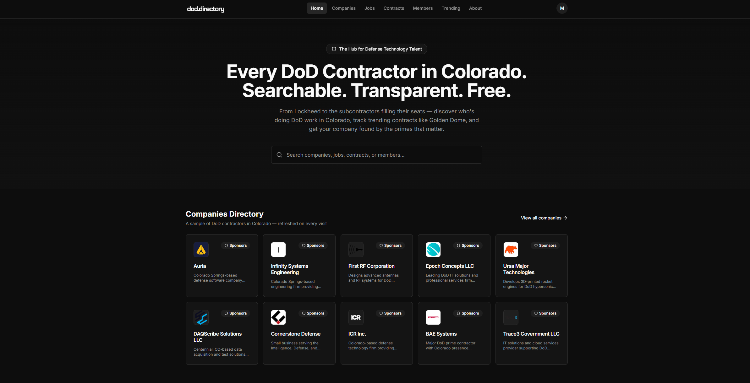 dod.directory screenshot